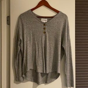 Olive & Oak Grey Henley Top